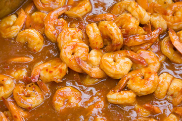 boiled shrimp in sauce