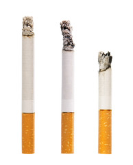 Cigarettes Isolated on White Background