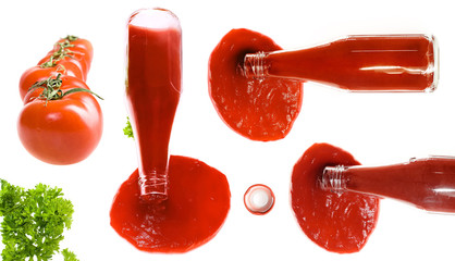 Ketchup, tomato sauce (blend together as you wish)