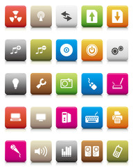 colorful icons -- Computer and Internet