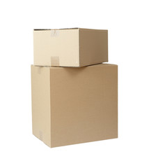 cardboard boxes stack package