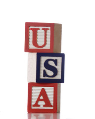 American Alphabet Blocks