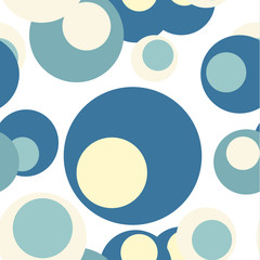 Seamless background vector retro circle patern