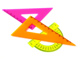 rulers set on white