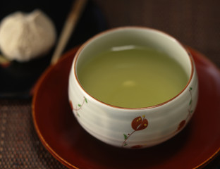 和室でお茶
