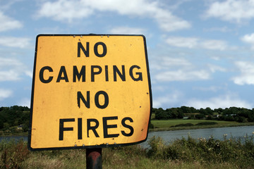 Obraz premium no camping no fires