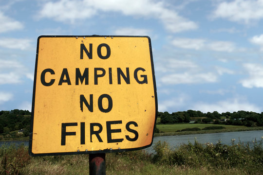 no camping no fires