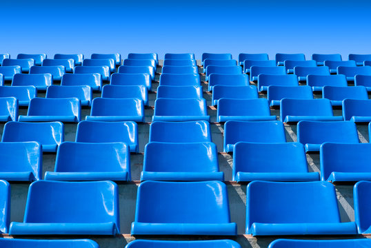 Blue Stadium Seats