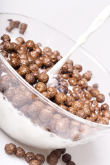 Breakfast, chocolate balls