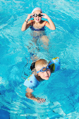 Fototapeta premium swimming pool fun