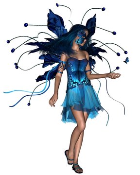 Butterfly Fairy - Blue