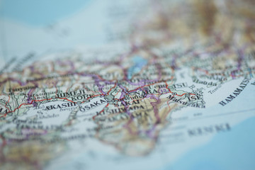 Naklejka premium 日本地図