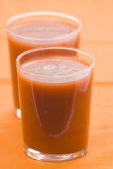 refreshment and healthy diet drink tomato juice