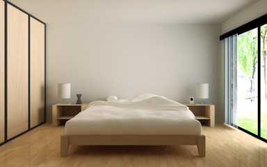 bedroom 3D rendering
