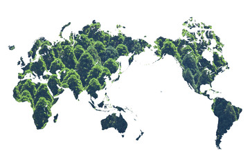 森林の世界地図