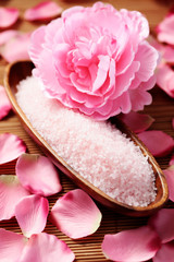 bath salt with rose