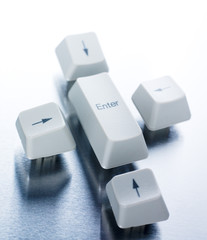 touche clavier flèches enter navigation ordinateur