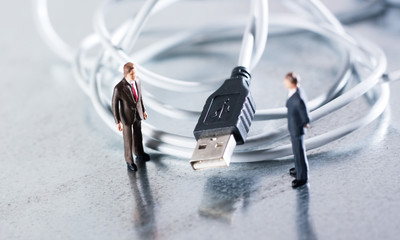 mini hommes d'affaires connection usb