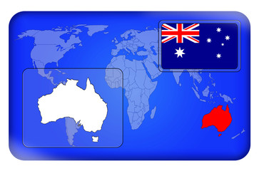 3D-Button - Australien