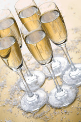Bubbly champagne