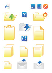 Icons for common computer functions