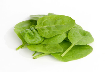 spinach isolated on white background