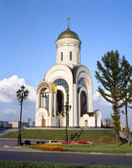 Fototapeta na wymiar Church of St. George (War Memorial on Poklonnaya hill, Moscow, R