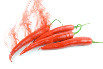 pepper with smoke