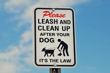 Outdoor Park Dog Sign