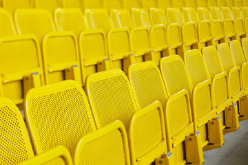 Fototapeta premium Sitzreihe im Stadion