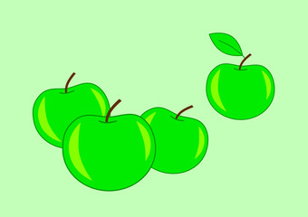 Green apples