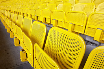 Sitzreihe im Stadion
