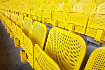 Fototapeta premium Sitzreihe im Stadion