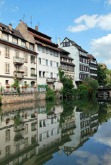 Fototapeta na wymiar Des maisons typiques de Strasbourg
