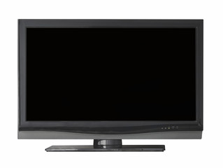 Flat television isolated from light