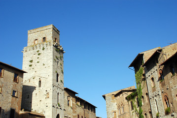Fototapeta na wymiar San Gimignano Piazza del Duomo