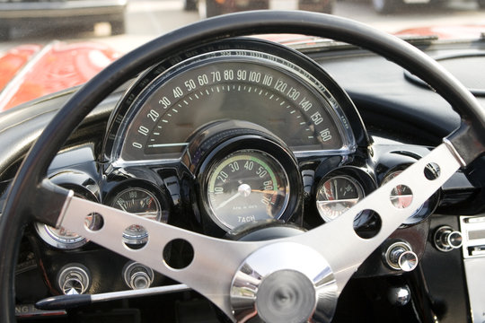 Old Car Dashboard