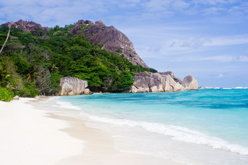 Obraz premium white sand on a beach on island