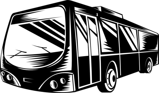 Tourist coach bus
