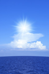 入道雲と太陽