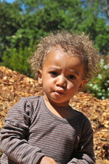 Multiracial race boy portrait