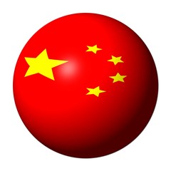 Chinese flag sphere