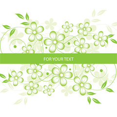 abstract floral background with place for your text