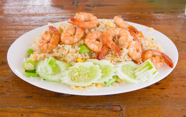Fried rice with seafood