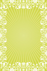 Fleurs vertes sous le soleil