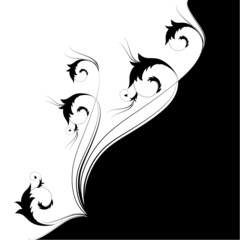 Dekoratives florales Blüten Ornament