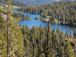 alpine lake in sierra region