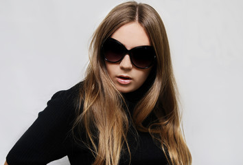 Beautiful woman with sunglasses