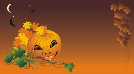Halloween. Abstract composition for card. Vector