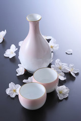 桜とお酒
